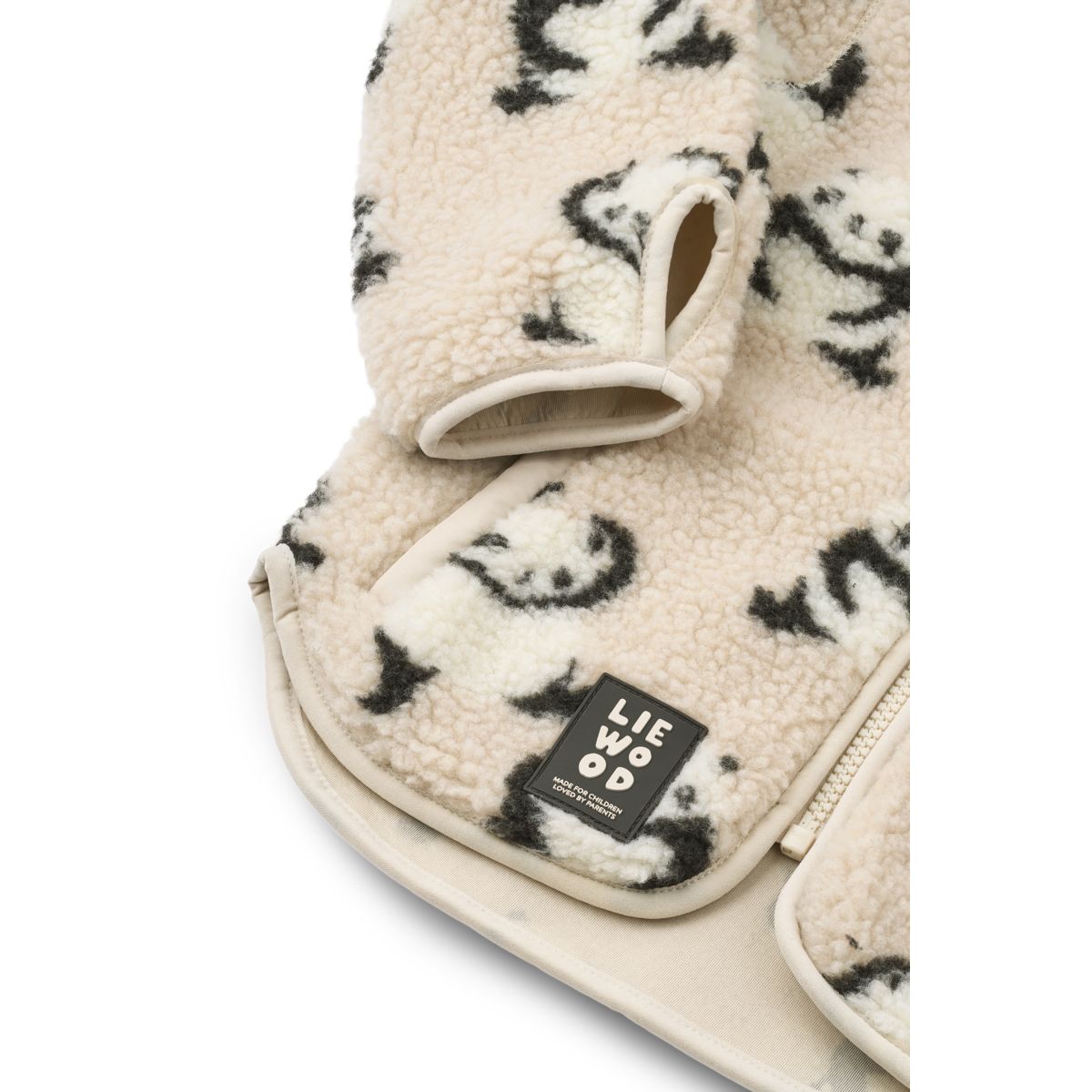 Liewood Veste en Polaire NOLAN - Panda / Sandy - Veste