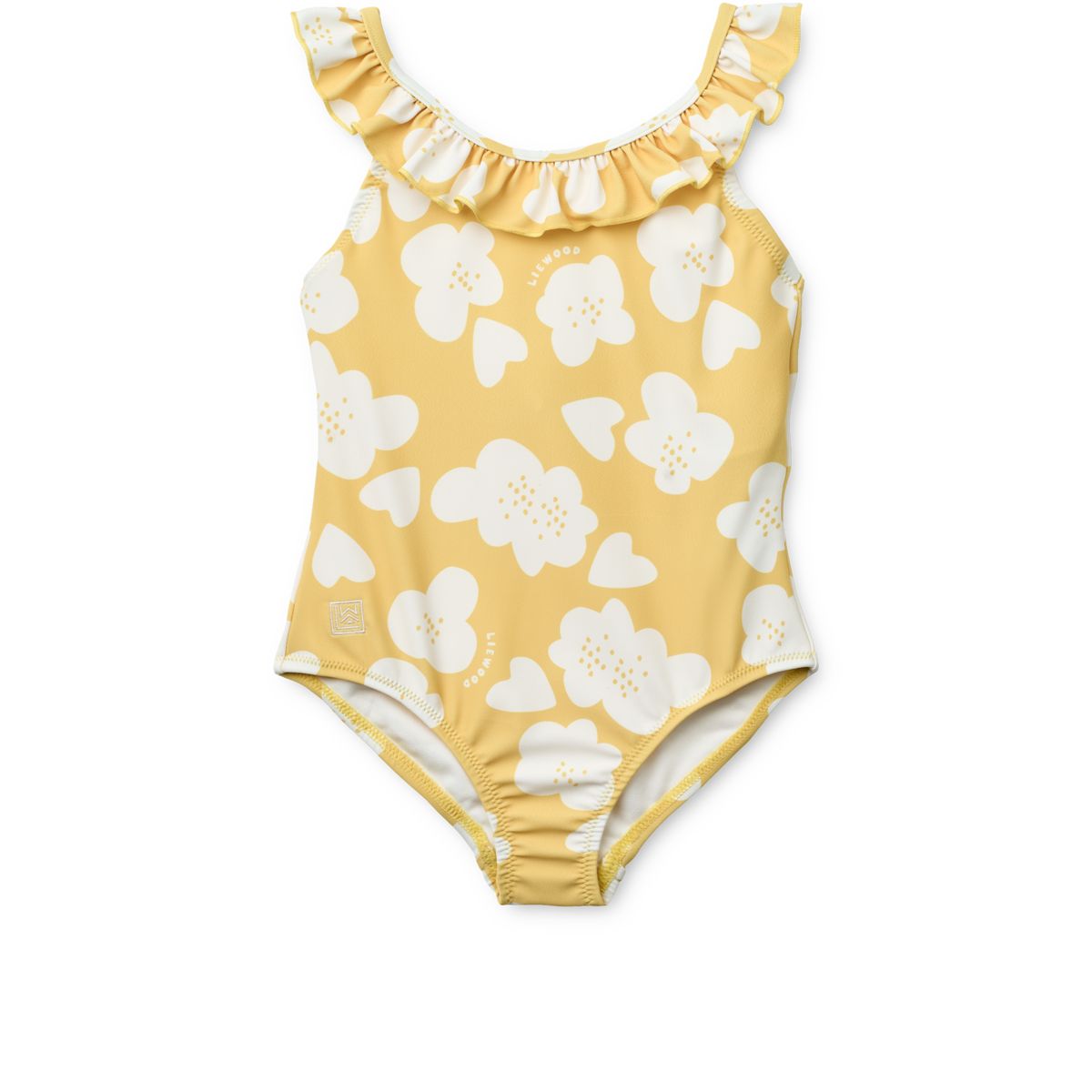 Maillot De Bain Imprimé À Volants Kallie - Flower / Lemon yellow
