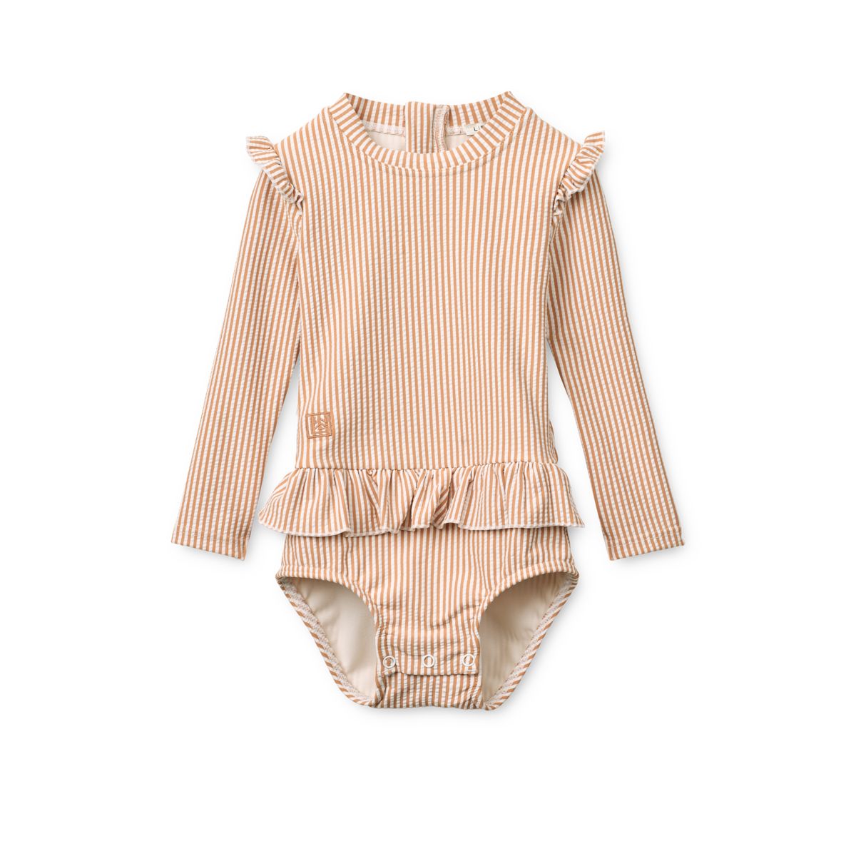 Liewood Maillot de bain bébé en tissu gaufré SILLE - Y/D stripe Pale tuscany / Creme de la creme - Maillot de bain