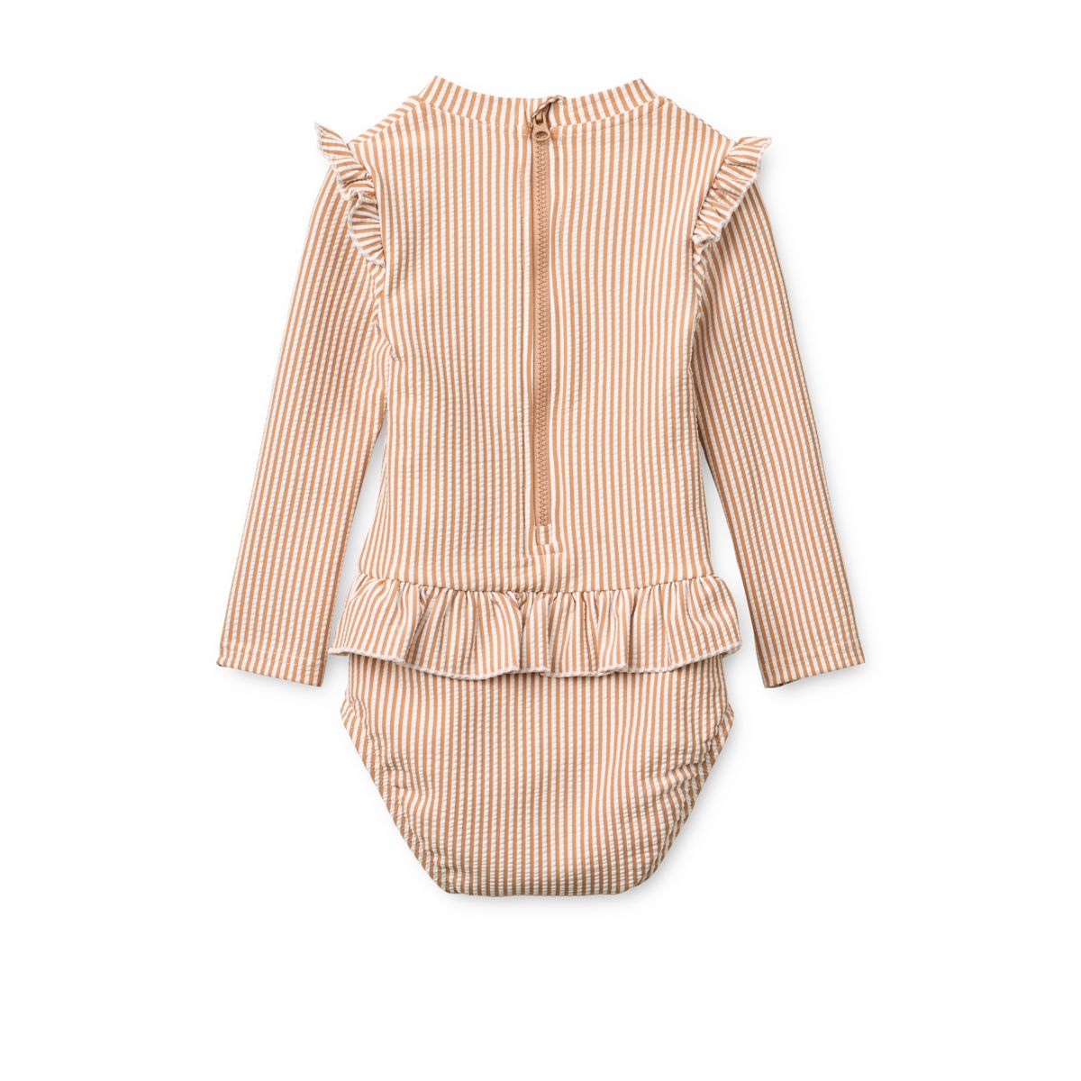 Liewood Maillot de bain bébé en tissu gaufré SILLE - Y/D stripe Pale tuscany / Creme de la creme - Maillot de bain