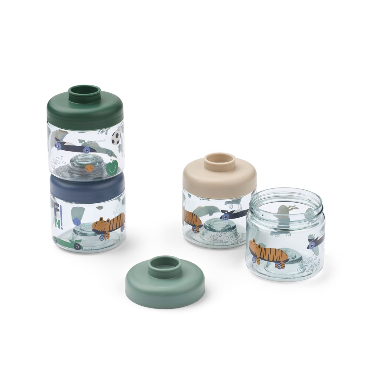 Liewood Boîtes Alimentaires pour Bébé DOMINIQUE - Fun / Beach blue - Boïte à goûter