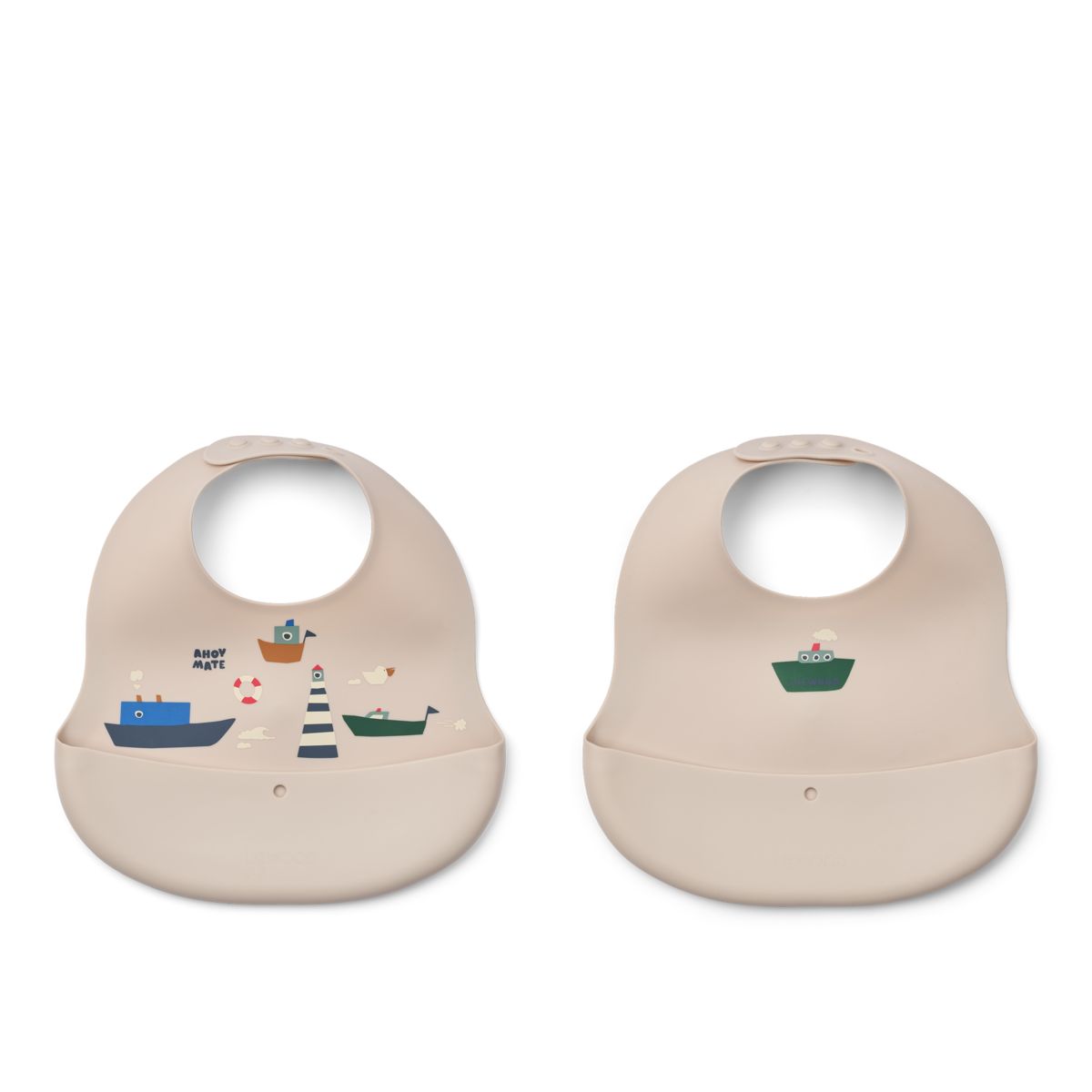 Liewood Bavoirs à Imprimé EMBER, Lot de 2 - Sailing / Sandy - Bavoir
