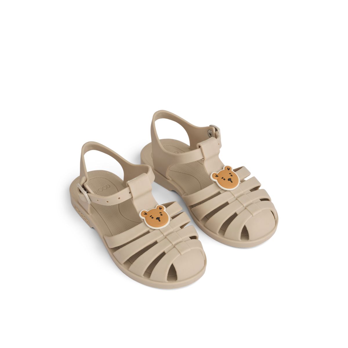 Liewood Bre Beach Sandals with Charms - Bear / sandy - BEACH SANDALS