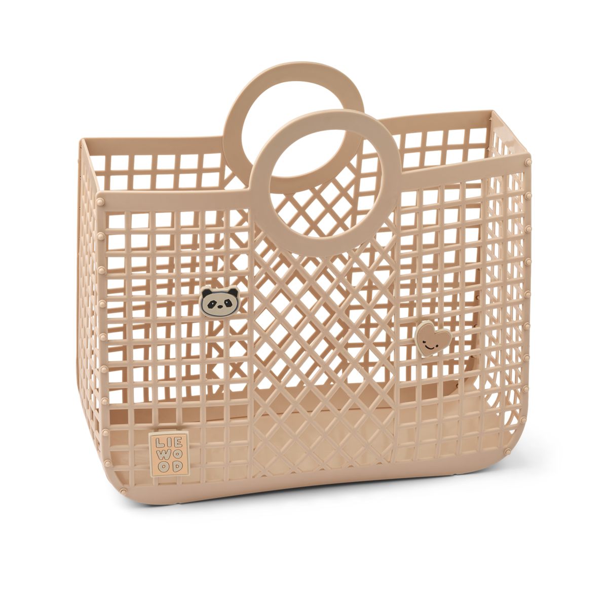 Liewood Panier avec Breloques BLOOM - Rose - SAC DE LA BASKETTE