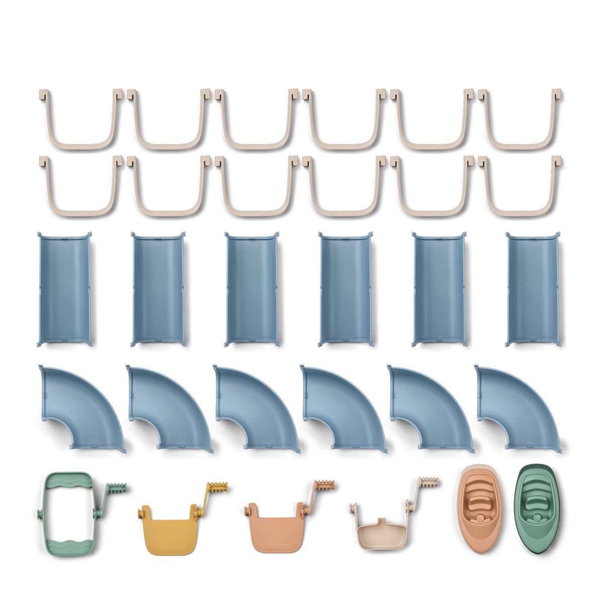 Liewood Circuit d'Eau CASSIAN - Beach blue multi mix - Jouet d'extérieur