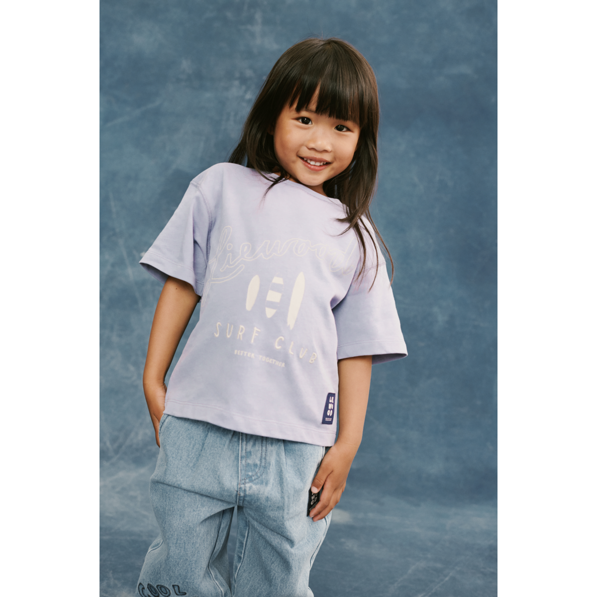 Liewood Tyler short-sleeve T-shirt - Surf / Dusty lavender - TSHIRT