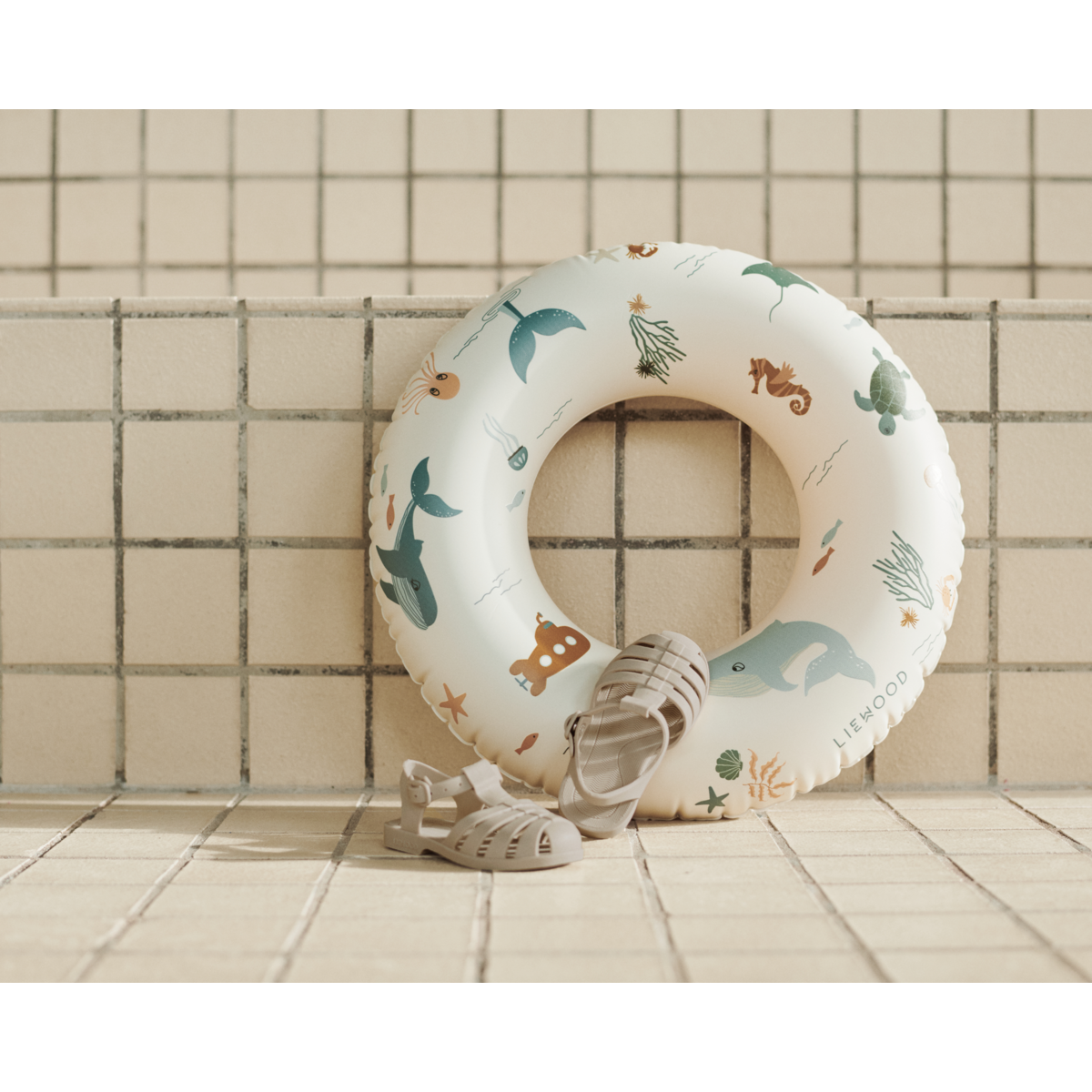 Liewood Bouée de bain Baloo petite - Sea creature / Sandy - Bouée de bain