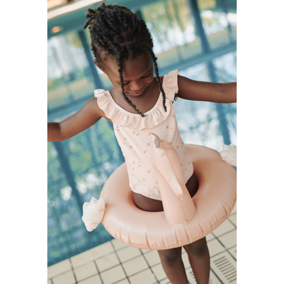 Maillot De Bain Imprimé À Volants Kallie - Mini Butterfly / Apple blossom