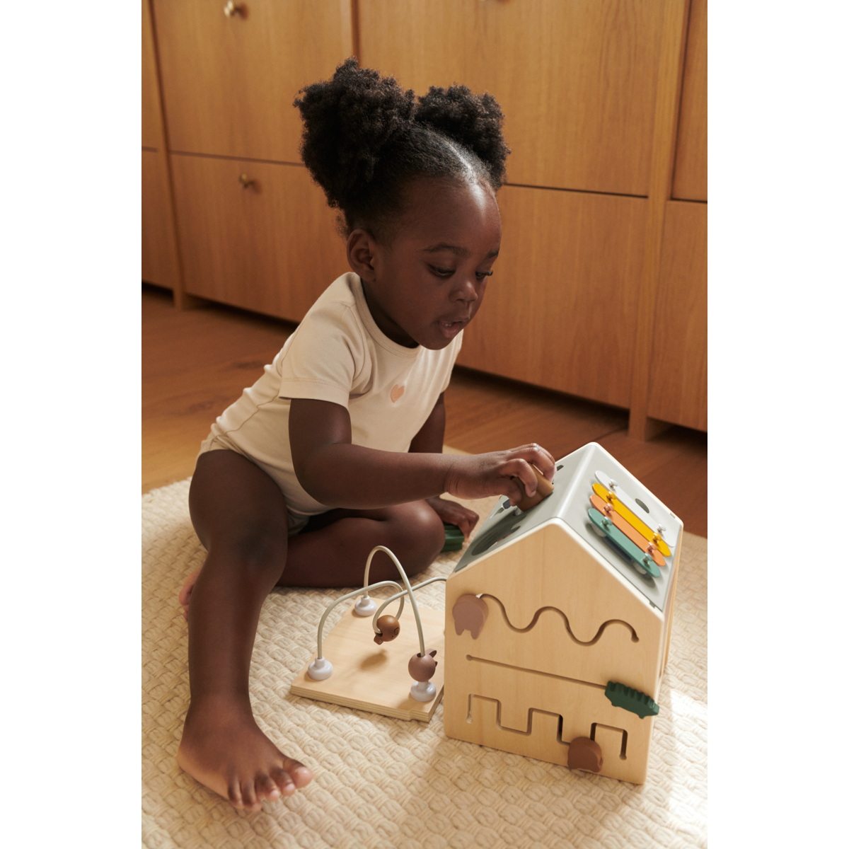 Liewood Cube d'Éveil LUCAS - Tuscany rose multi mix - JOUET D'ACTIVITÉ