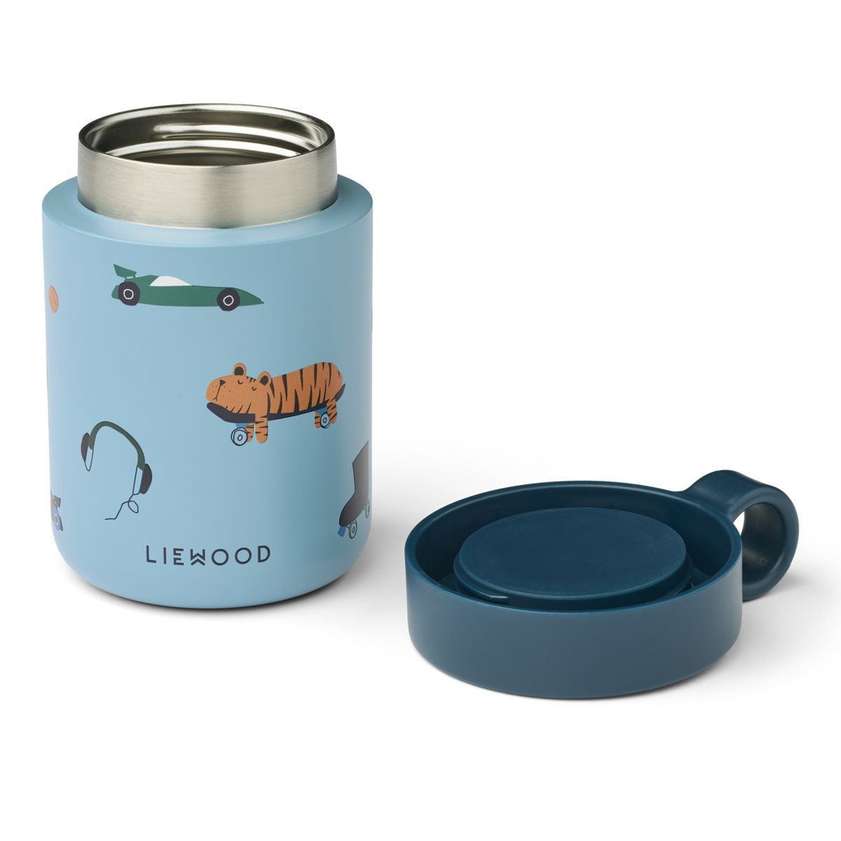 Liewood Bocal alimentaire KIANI - Fun / Beach blue - La boîte alimentaire