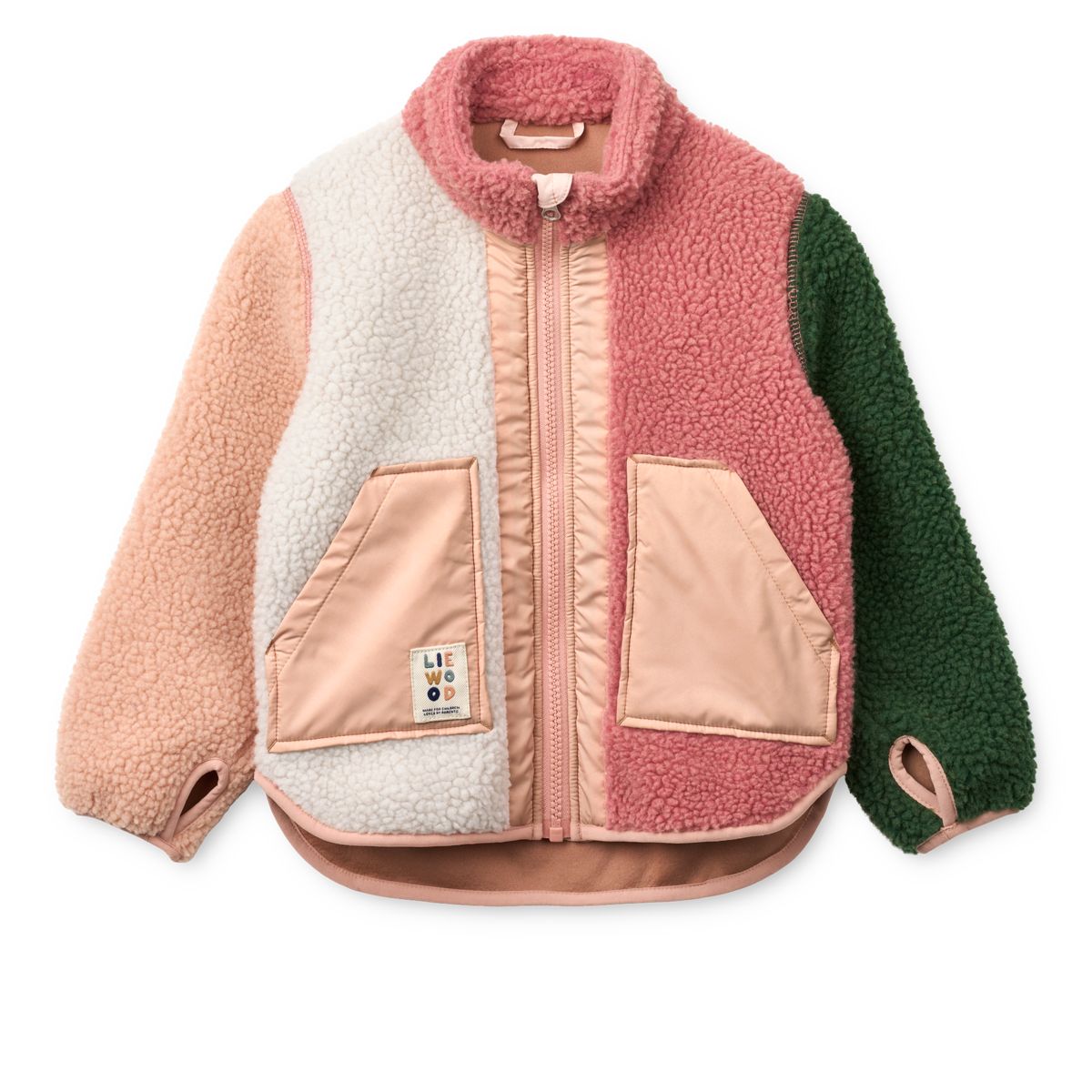 Liewood Noam Pile Jacket - Dusty rose multi mix - JACKET