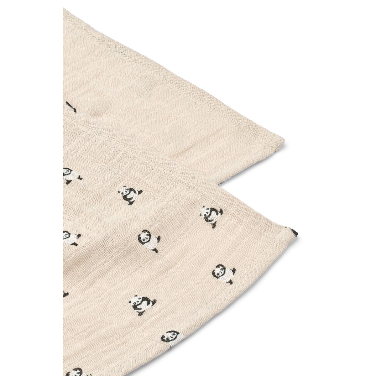Liewood Langes en Mousseline LEWIS, Lot de 2 - Mini panda / Sandy mix - Langes en mousseline