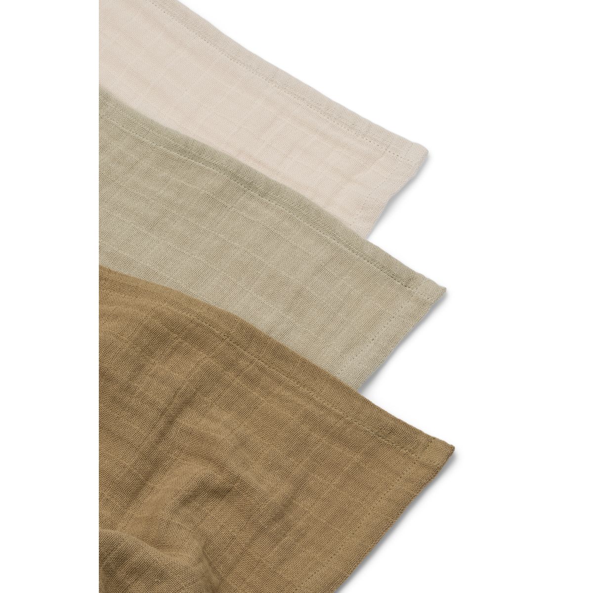Liewood Lot de 3 langes en mousseline Lewis - Sandy mix - Langes en mousseline