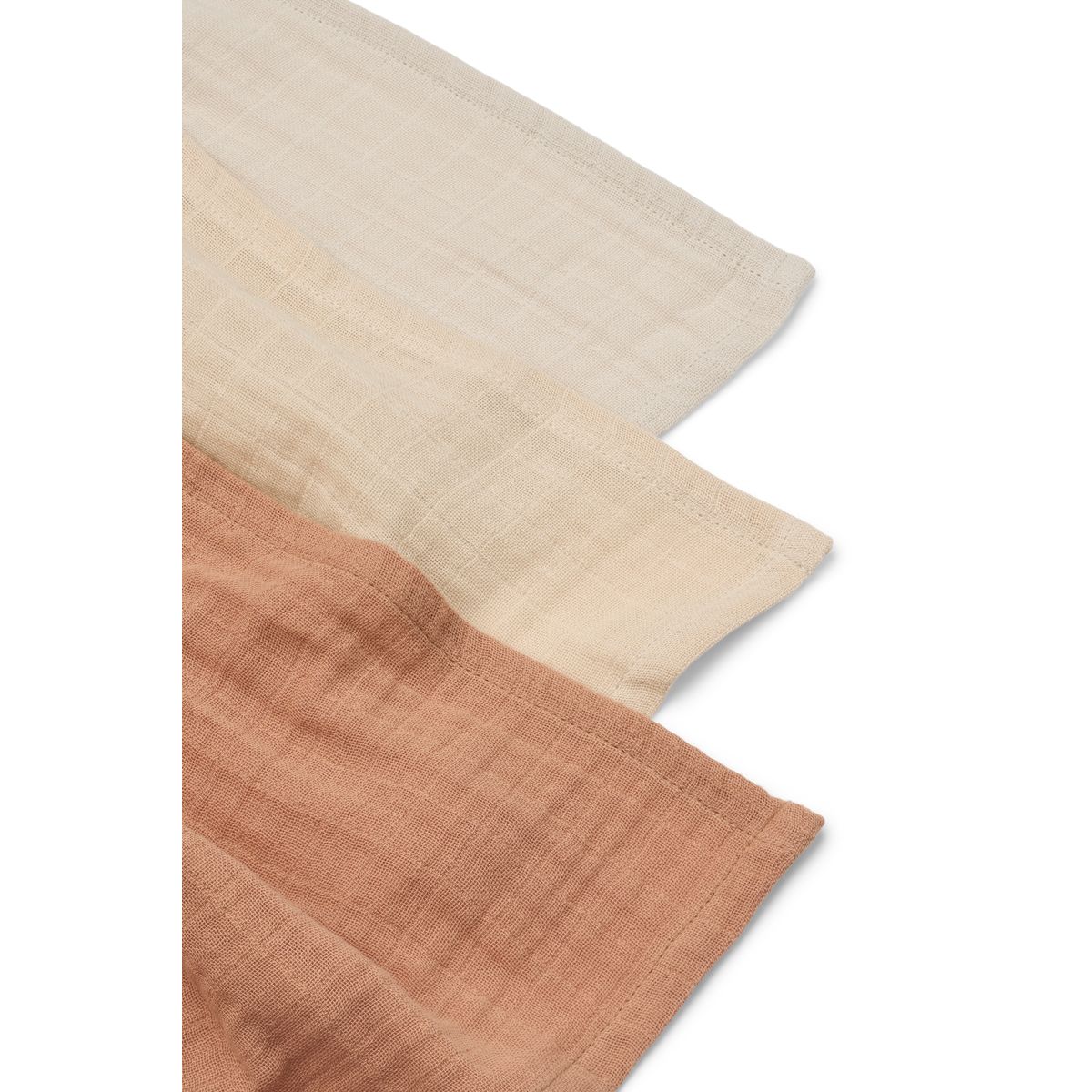 Liewood Lot de 3 langes en mousseline Lewis - Tuscany rose mix - Langes en mousseline