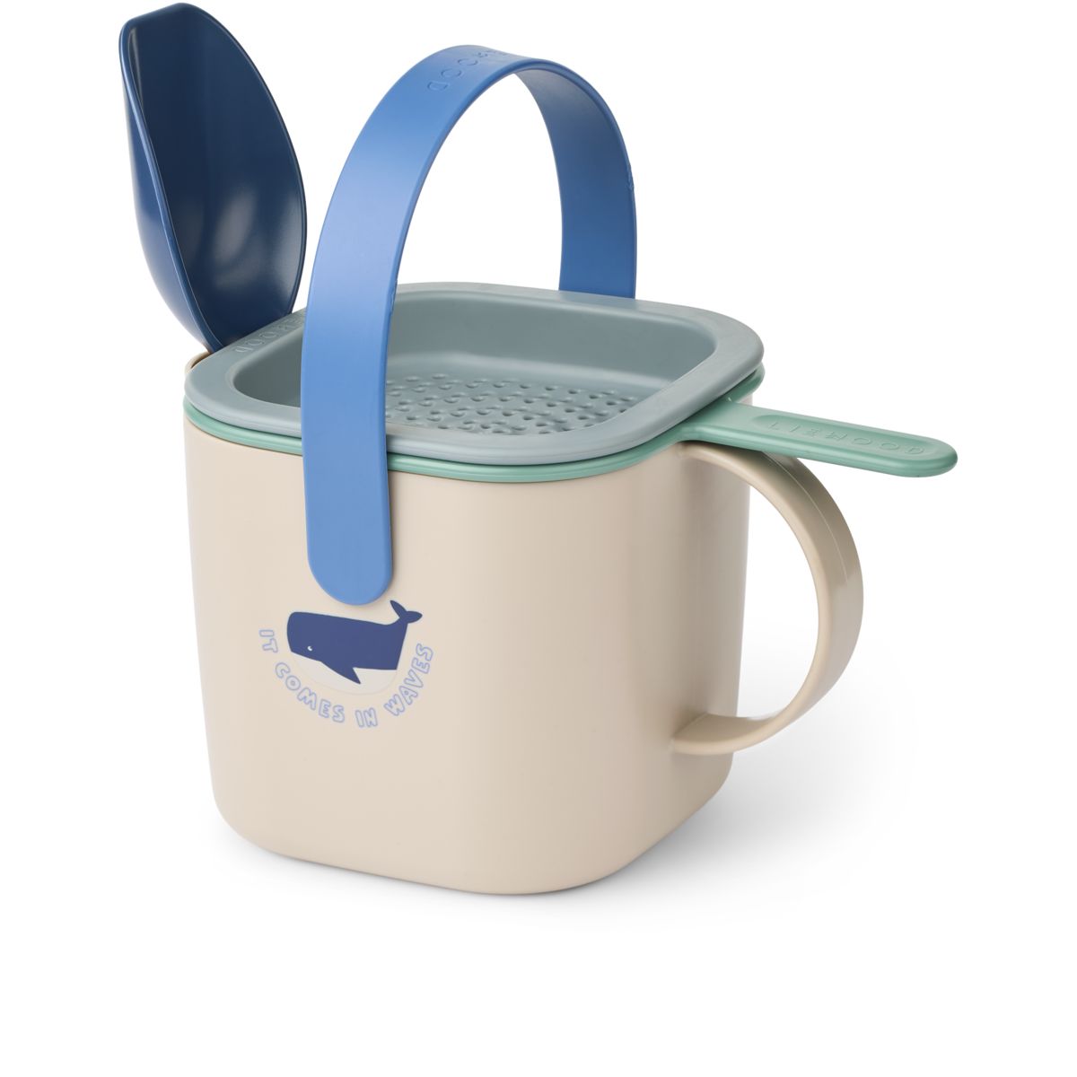 Liewood Roald Sand Set - Shark / Dove blue - SAND TOYS