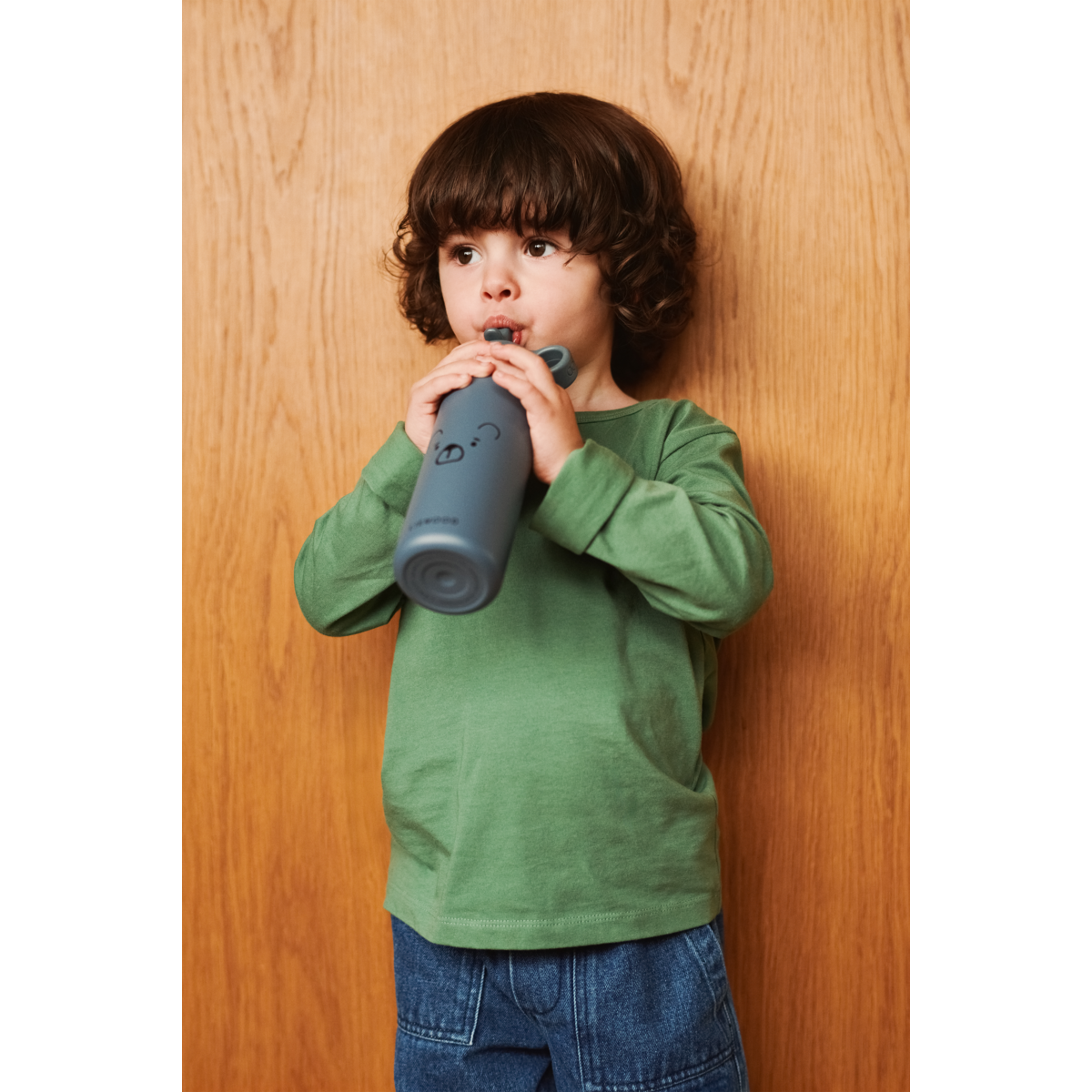 Liewood Gourde Falk 350 ml - Mr bear whale blue - Goude eau