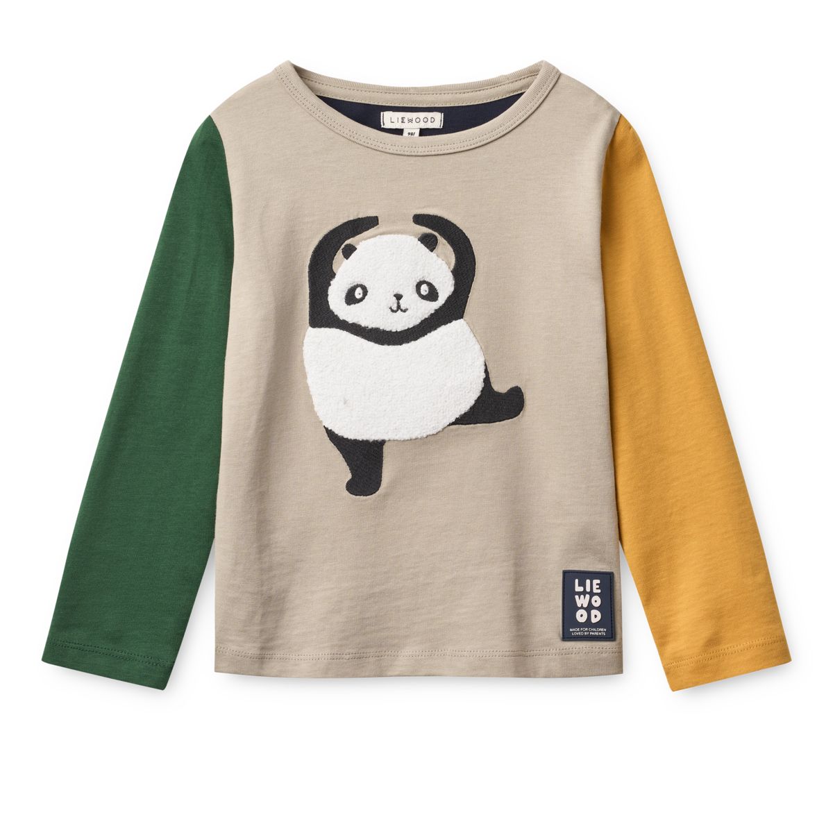 Liewood T-shirt à Manches Longues APIA - Panda / Mist / Classic navy multi mix - T-shirt