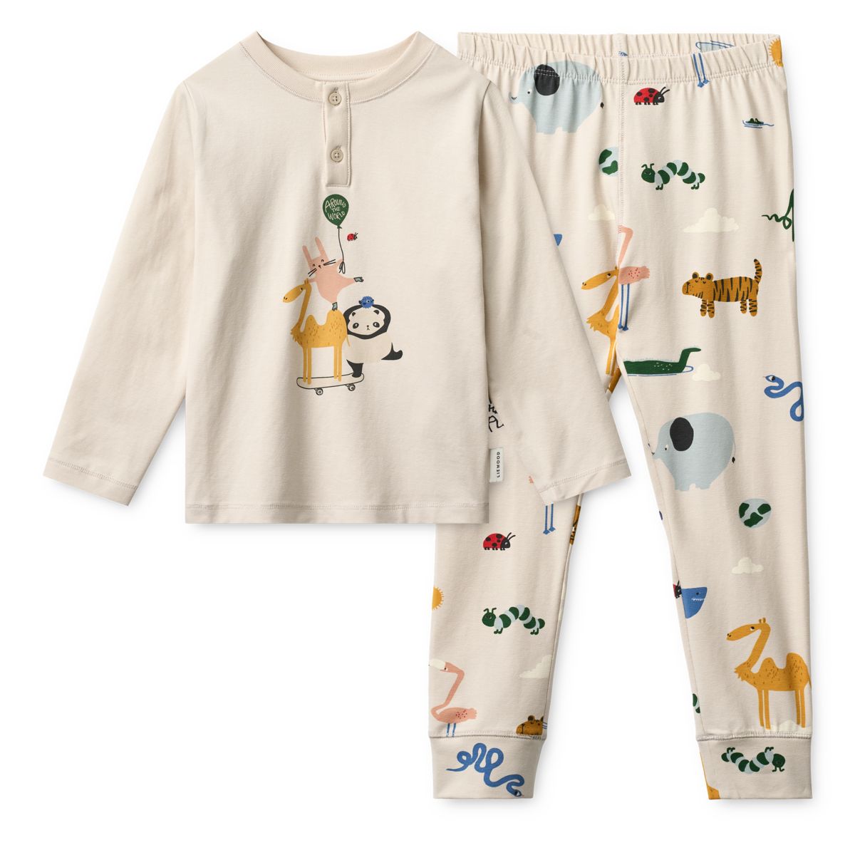 Liewood Ensemble de Pyjama à Imprimé WILHELM - Around the world / Sandy - Ensemble pyjama