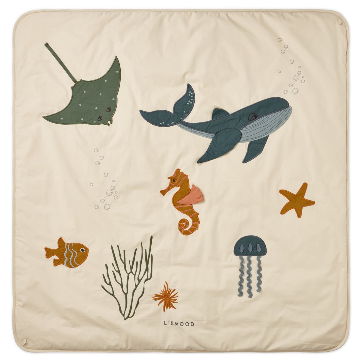 Liewood Tapis de jeu d’activité Glenn - Sea creature / Sandy - Tapis D'activité