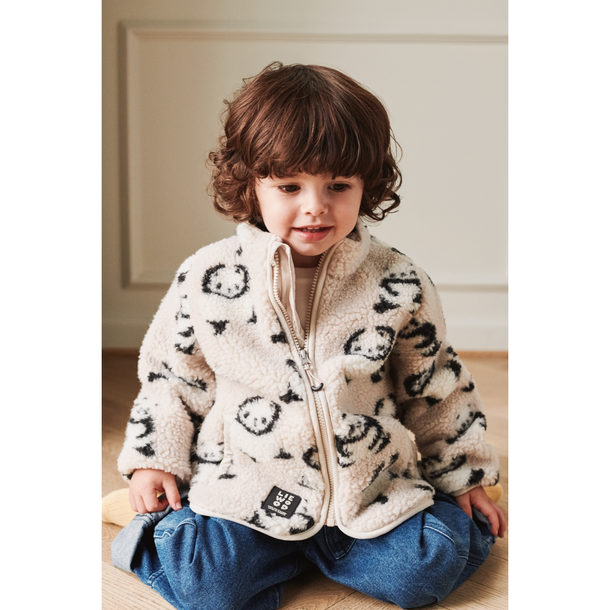 Liewood Veste en Polaire NOLAN - Panda / Sandy - Veste