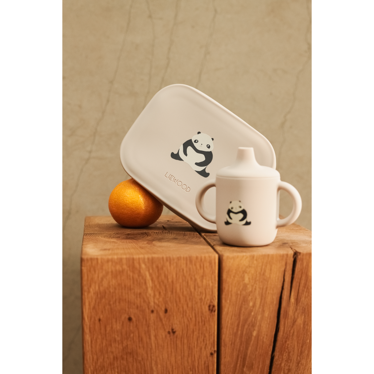 Liewood Boîte à Déjeuner ARTHUR - Panda / Sandy / dark grey - Boîte à goûter