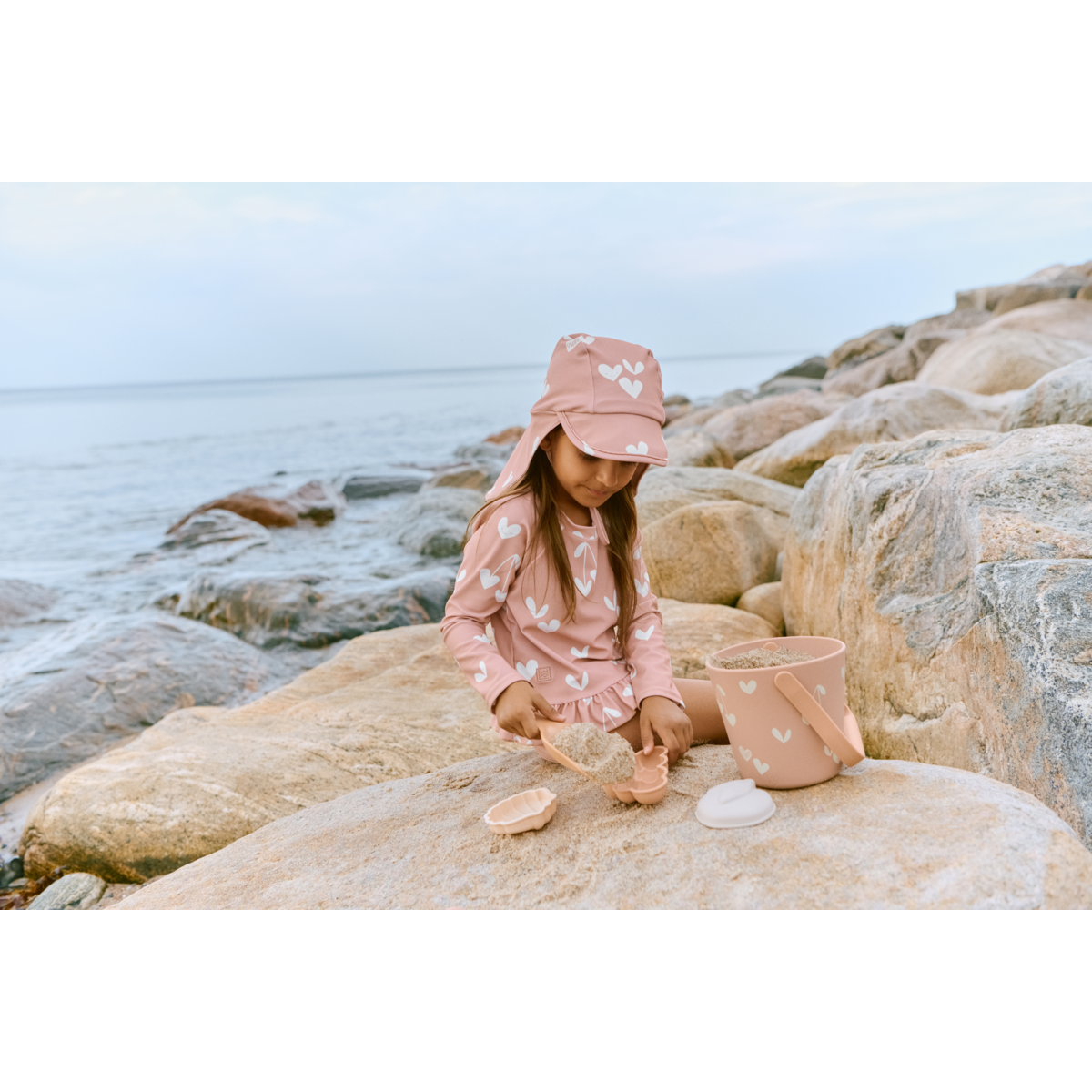 Liewood Ensemble de Plage Sweethearts GILMA - Sweethearts / Pale tuscany - JOUETS EN SABLE