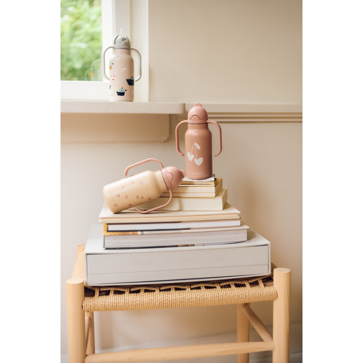 Liewood Kimmie Printed Bottle 250 Ml - Sailing / Sandy - WATER BOTTLE