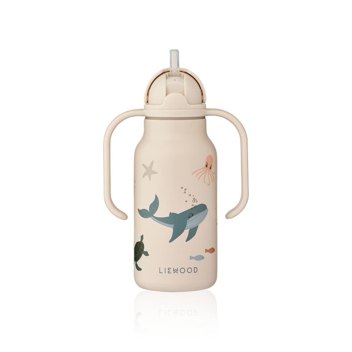 Liewood Bouteille à Imprimé KIMMIE 250 ml - Sea creature / Sandy - Goude eau