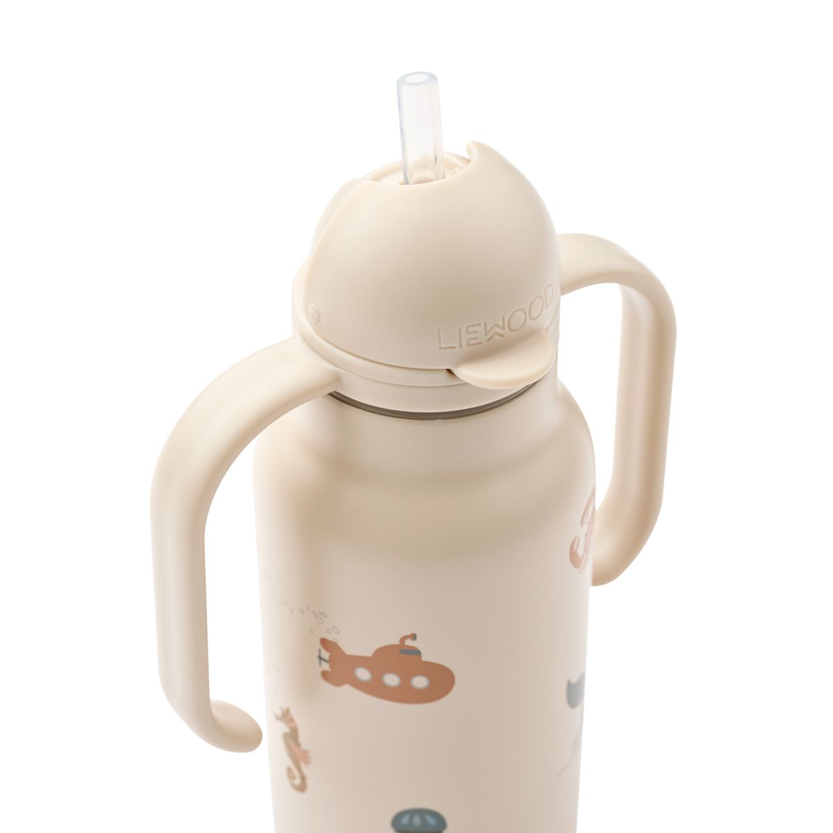 Liewood Bouteille à Imprimé KIMMIE 250 ml - Sea creature / Sandy - Goude eau