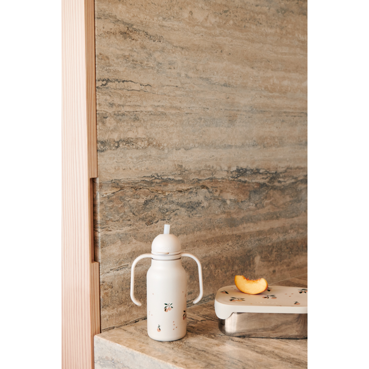 Liewood ARTHUR Steel Lunchbox - Peach / Sea shell mix - LUNCHBOX