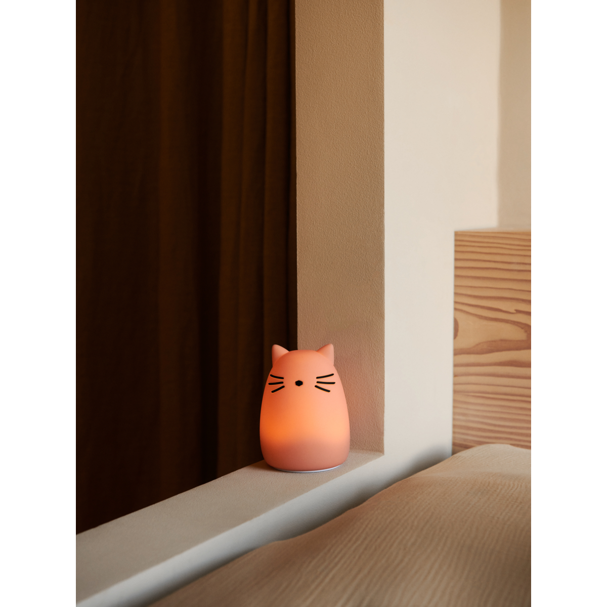 Liewood Veilleuse Winston - Cat rose - Lampe de table