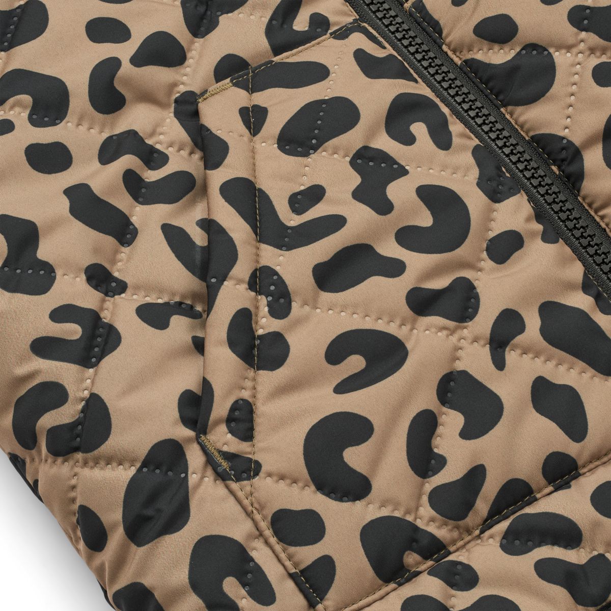 Liewood Veste Réversible JACKSON - Leo oat / Black panther - Veste