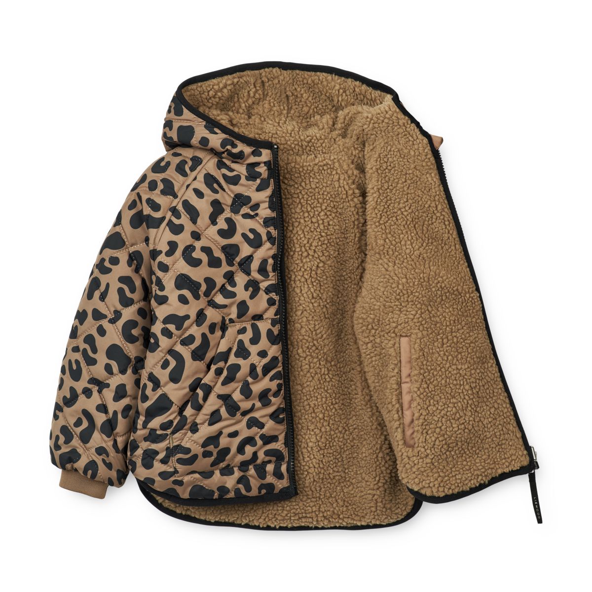 Liewood Veste Réversible JACKSON - Leo oat / Black panther - Veste
