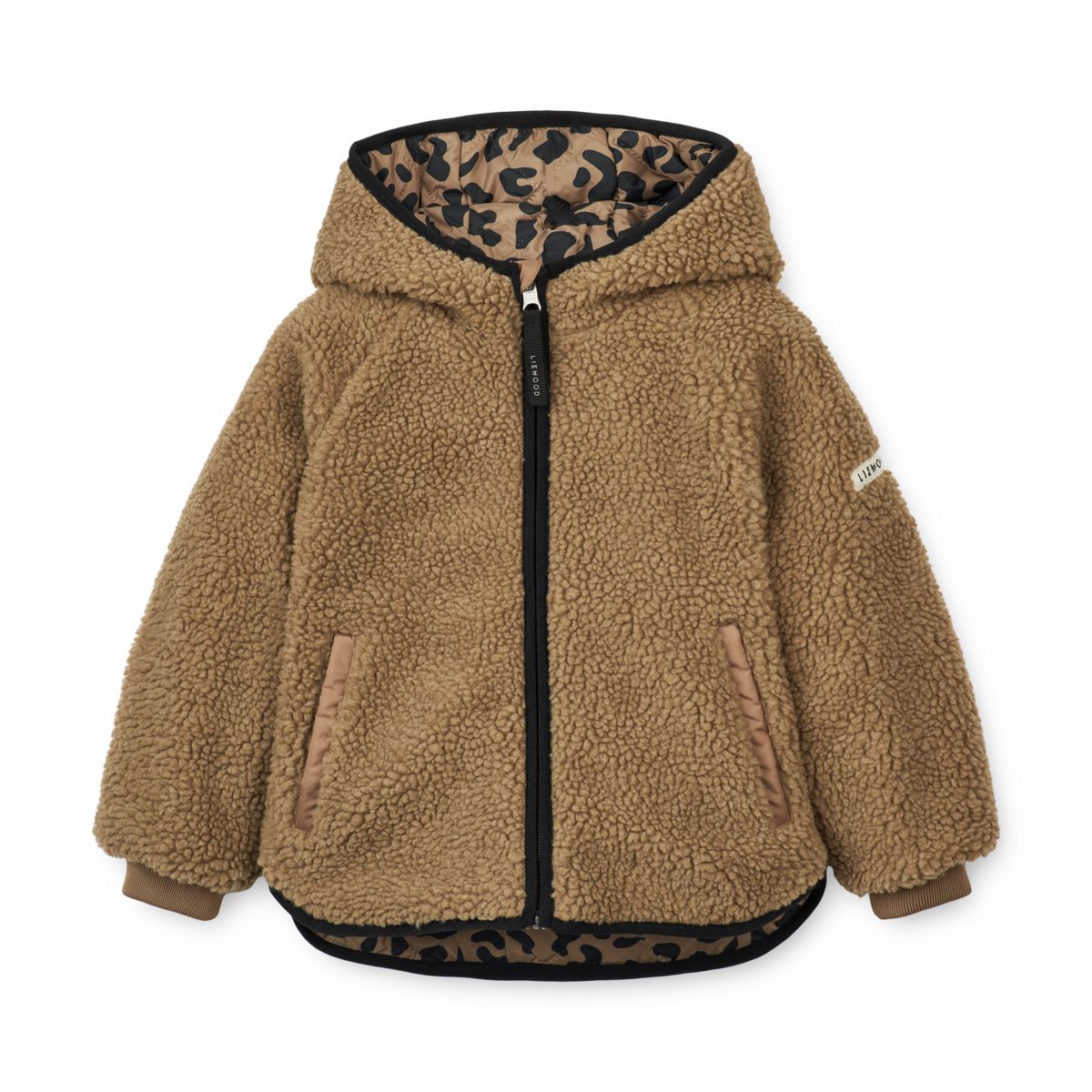 Liewood Veste Réversible JACKSON - Leo oat / Black panther - Veste