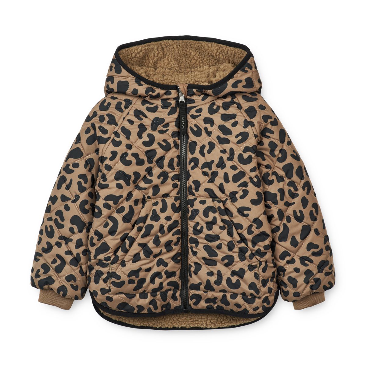 Liewood Veste Réversible JACKSON - Leo oat / Black panther - Veste