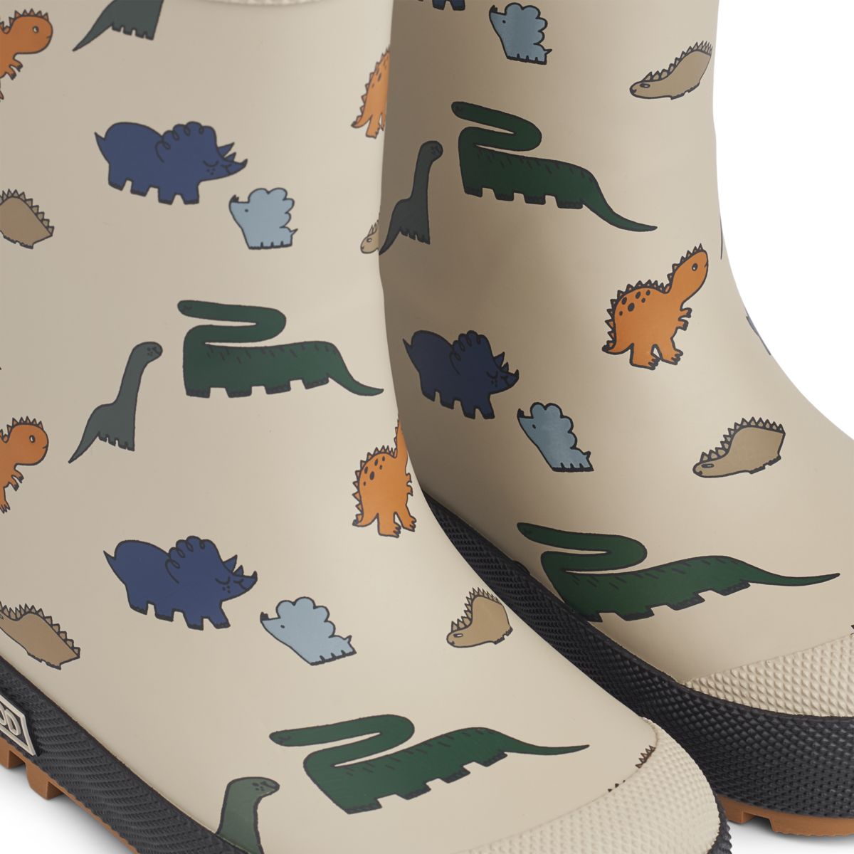 Liewood Bottes de Pluie Thermiques MASON - Dinosaurs / Mist - Bottes de thermique