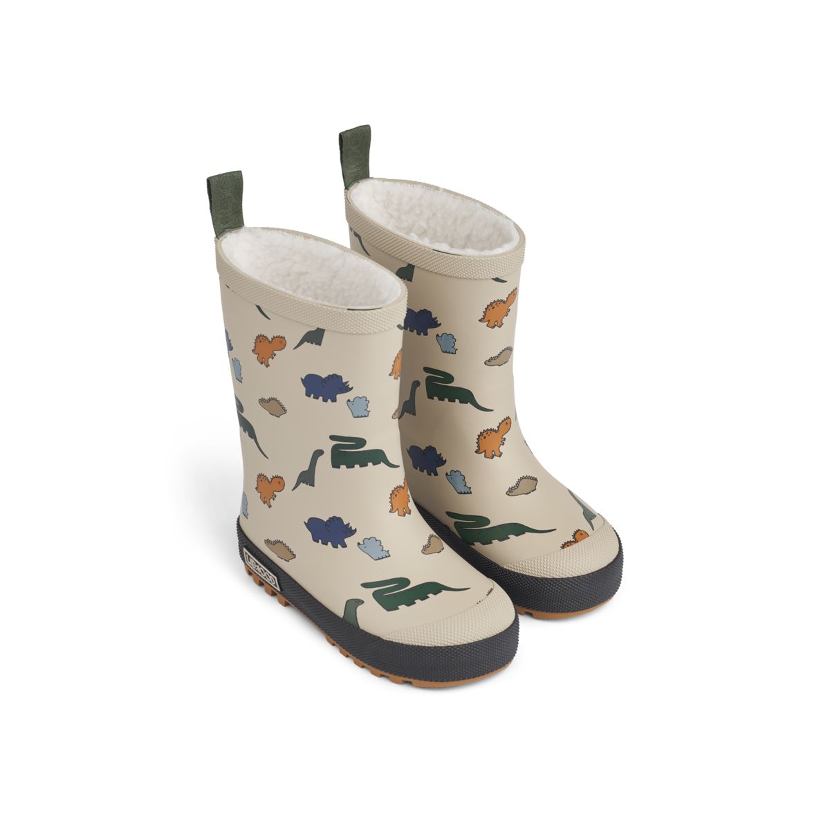 Liewood Bottes de Pluie Thermiques MASON - Dinosaurs / Mist - Bottes de thermique