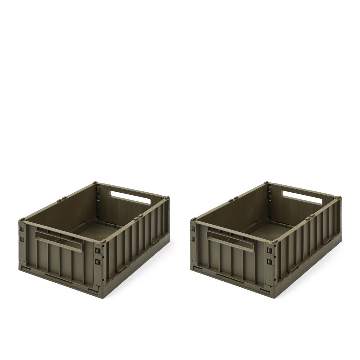 Liewood Boîtes de Rangement WESTON Taille M, Lot de 2 - Army brown - Boîtes de rangement