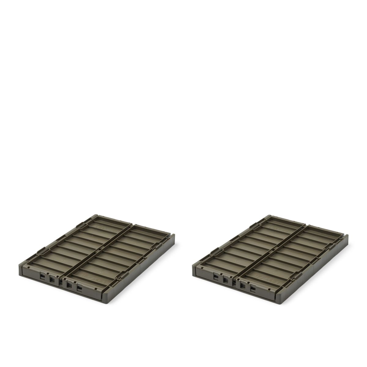 Liewood Boîtes de Rangement WESTON Taille M, Lot de 2 - Army brown - Boîtes de rangement