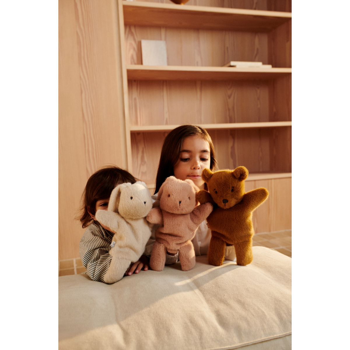 Liewood Marionnette à main ourson Honor - Golden caramel - Teddy