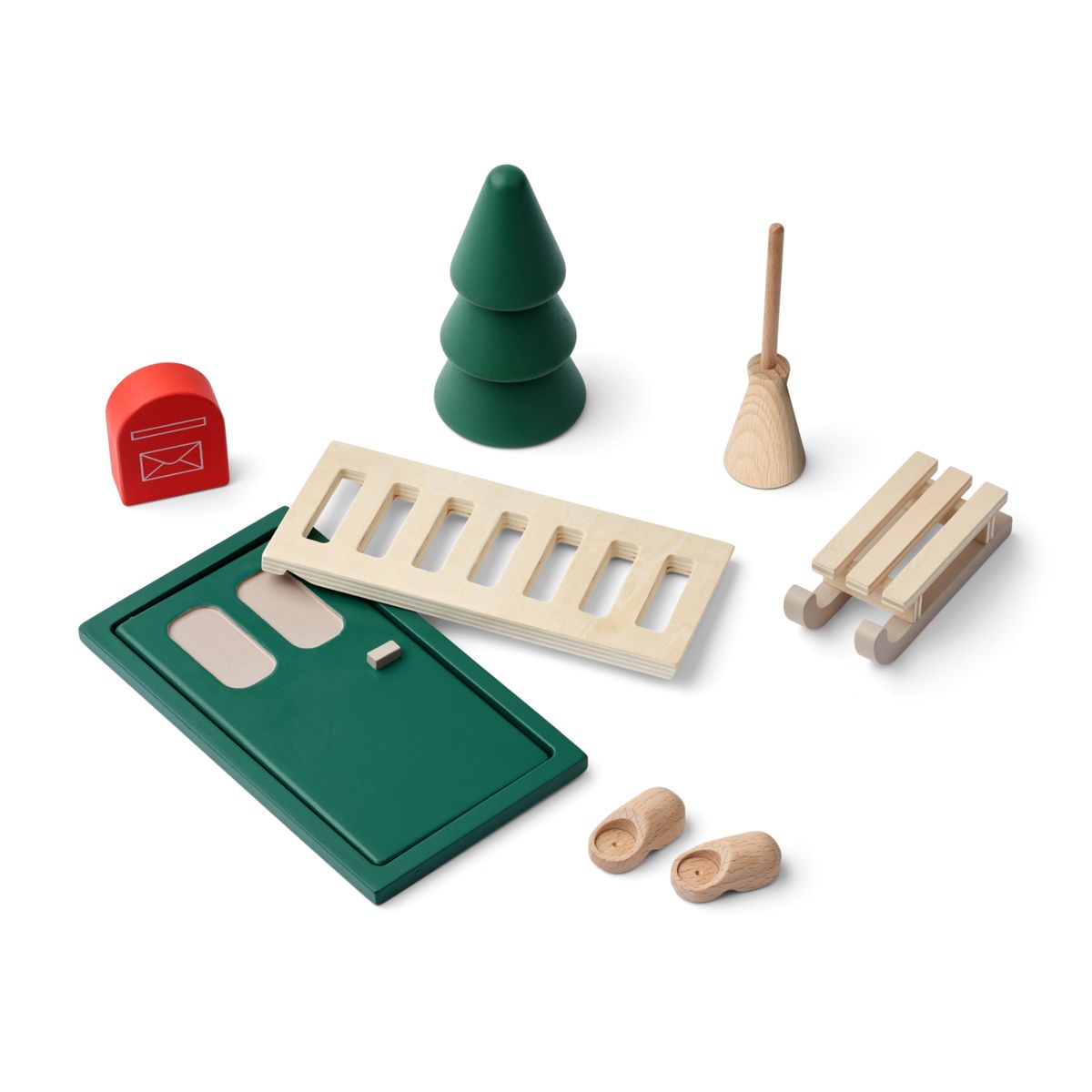 Liewood Porte de Lutin LENA - Garden green multi mix - Noël