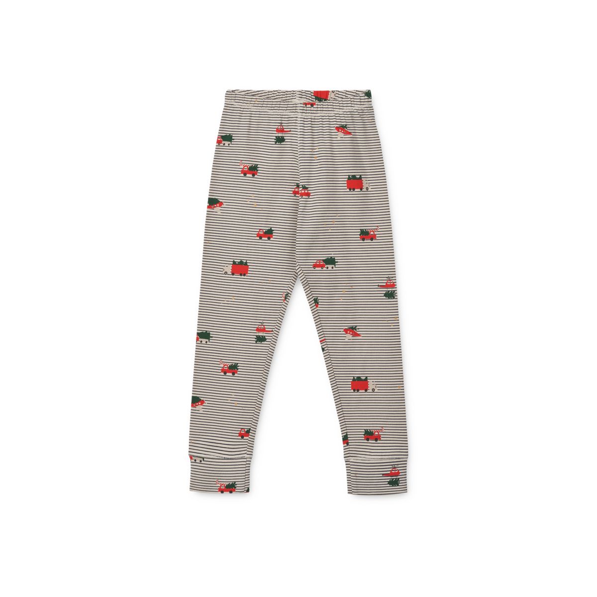 Liewood Wilhelm Printed Pyjama Set - Holiday vehicle / Stripe navy - PYJAMAS SET