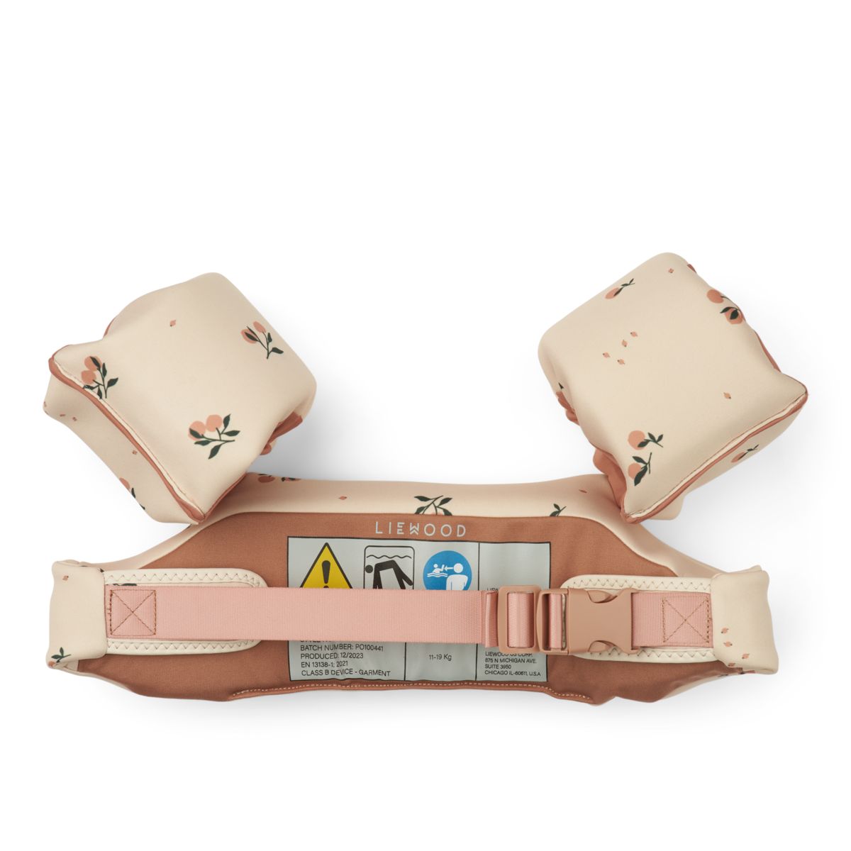 Liewood Ceinture De Natation Imprimée Darko - Peach / Sea shell - Ceinture de natation