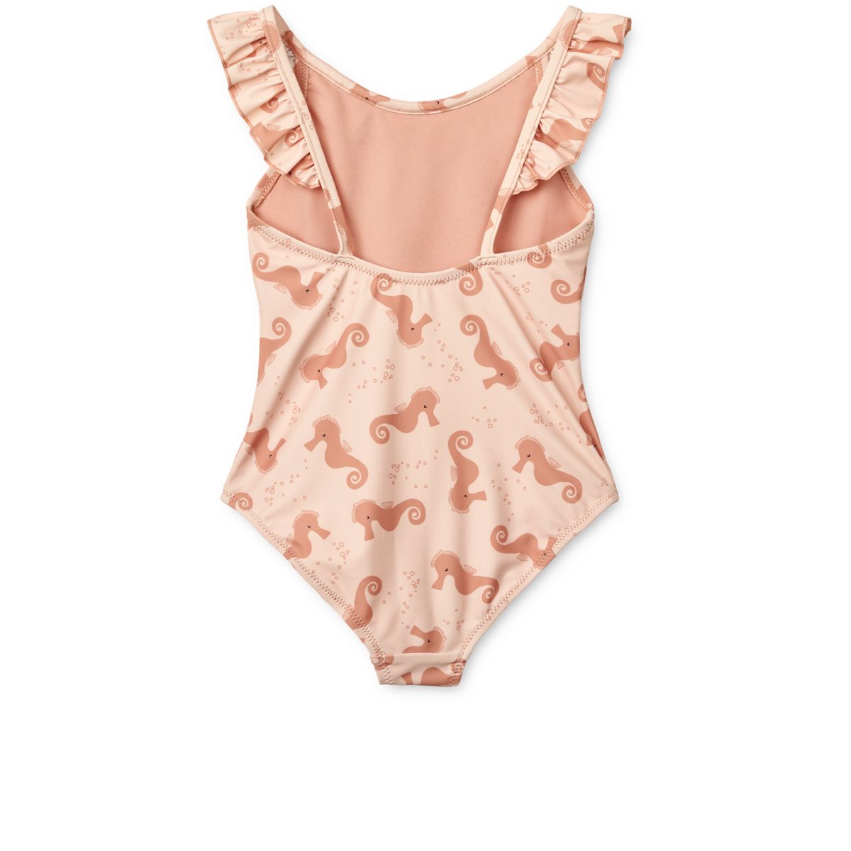 Liewood Maillot De Bain Imprimé À Volants Kallie - Seahorse / Apple blossom - Maillot de bain