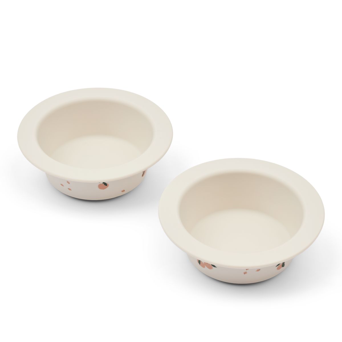 Liewood Double Bol à Ventouse Imprimé PEONY - Peach / Sea shell - Bols