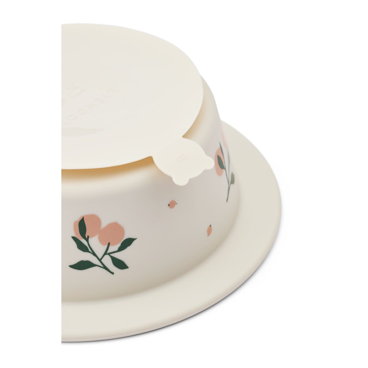 Liewood Double Bol à Ventouse Imprimé PEONY - Peach / Sea shell - Bols