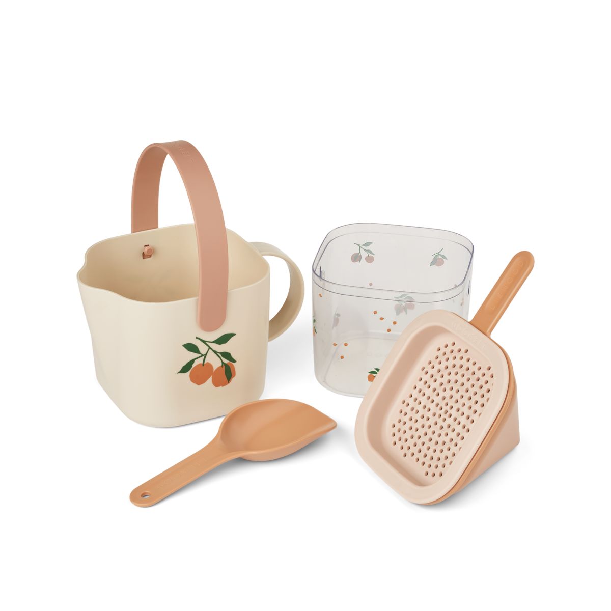 Liewood Set De Sable Roald - Peach / Sea shell - JOUETS EN SABLE