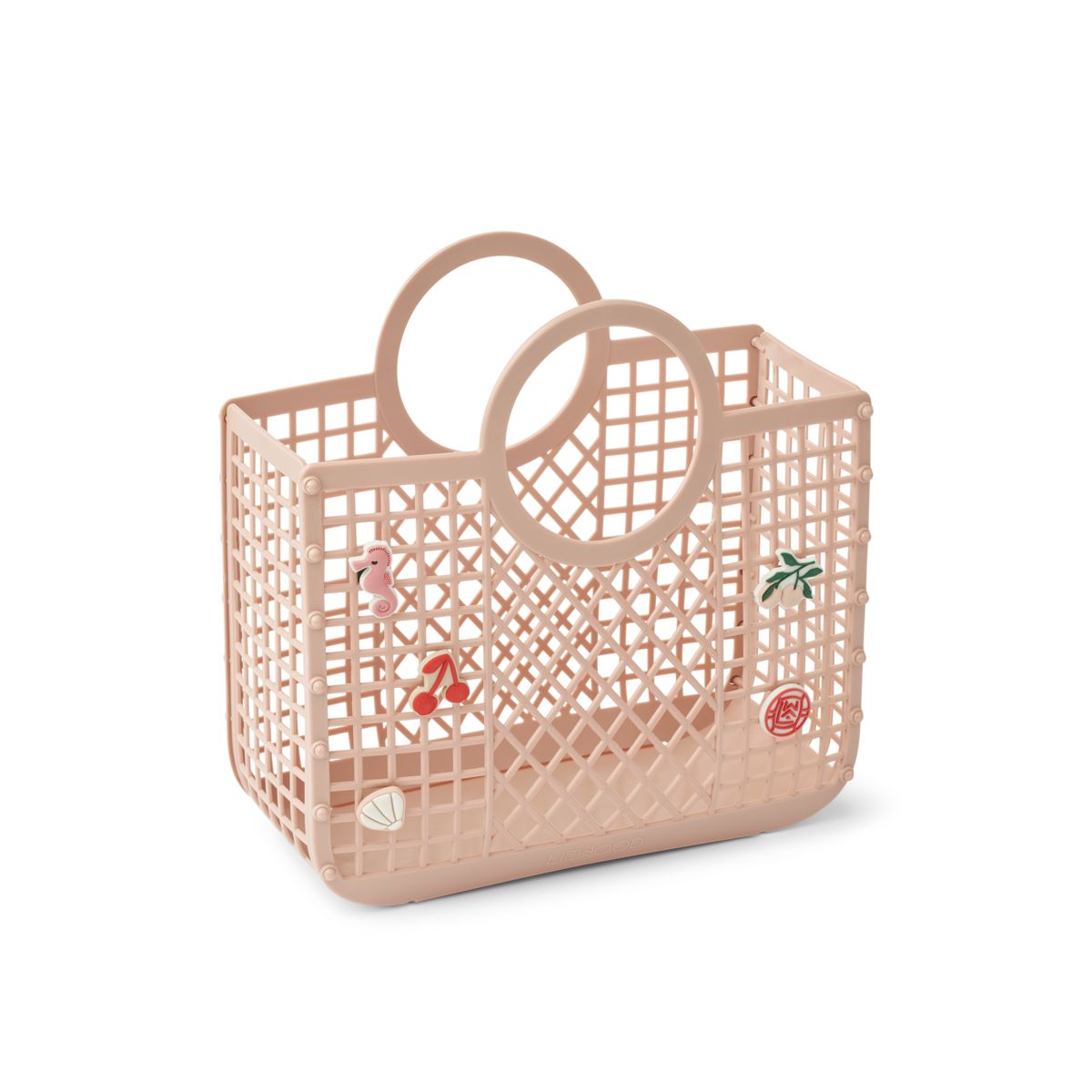 Liewood Panier Samantha avec breloques - Rose - SAC DE LA BASKETTE
