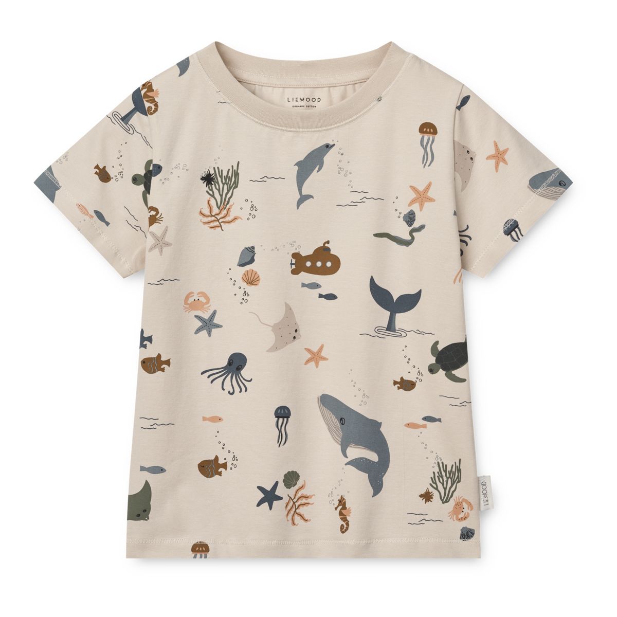 Liewood Ensemble de pyjama imprimé ILFORD - Sea creature / Sandy - T-shirt