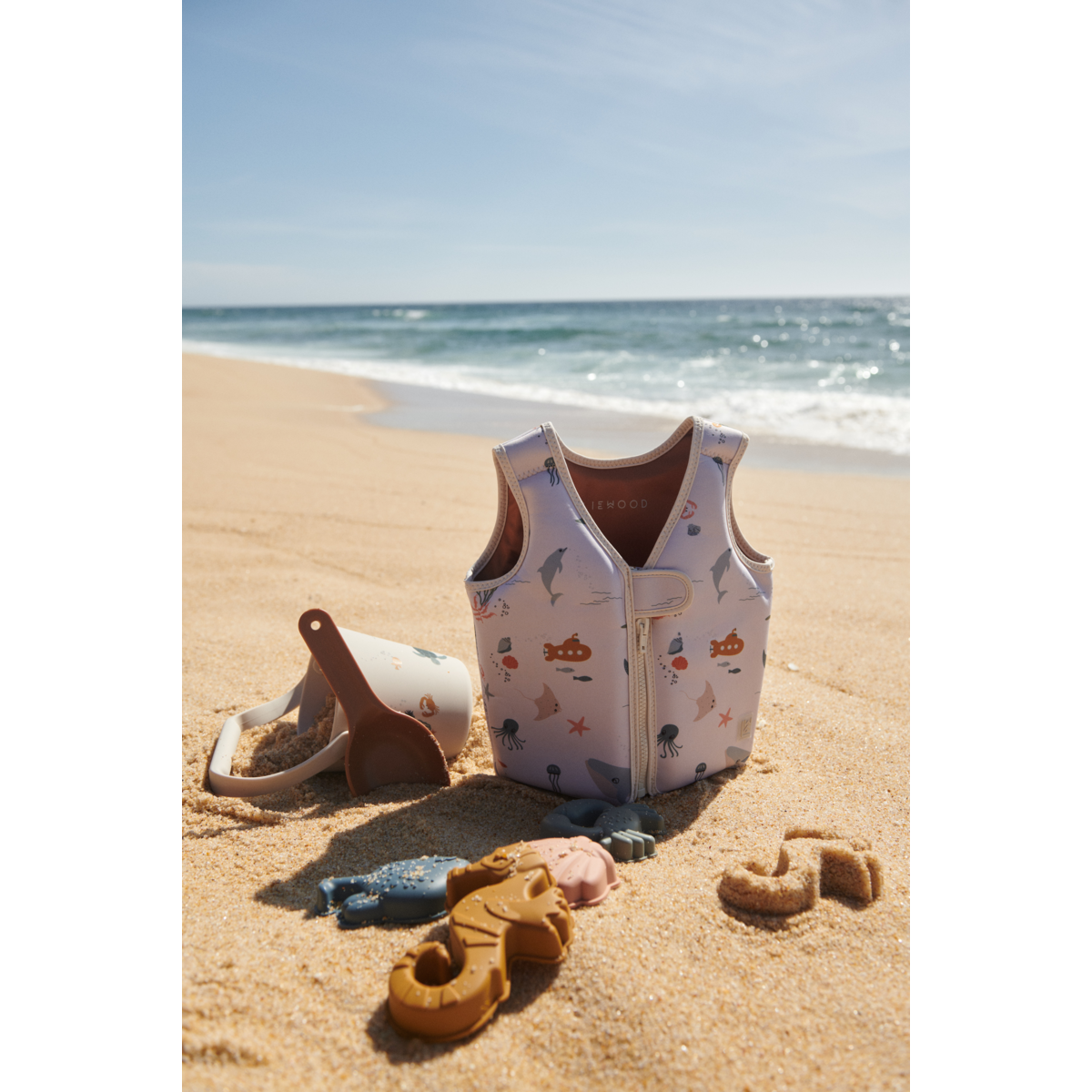 Liewood Kit de Plage GILMA Créature Marine - Sea creature / Sandy - JOUETS EN SABLE